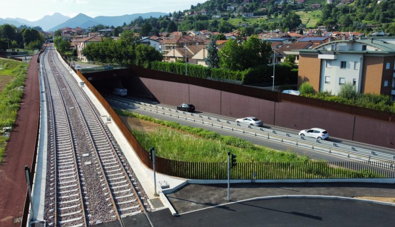 Landscape insertion of the TEB tram line - Bergamo, Italy
